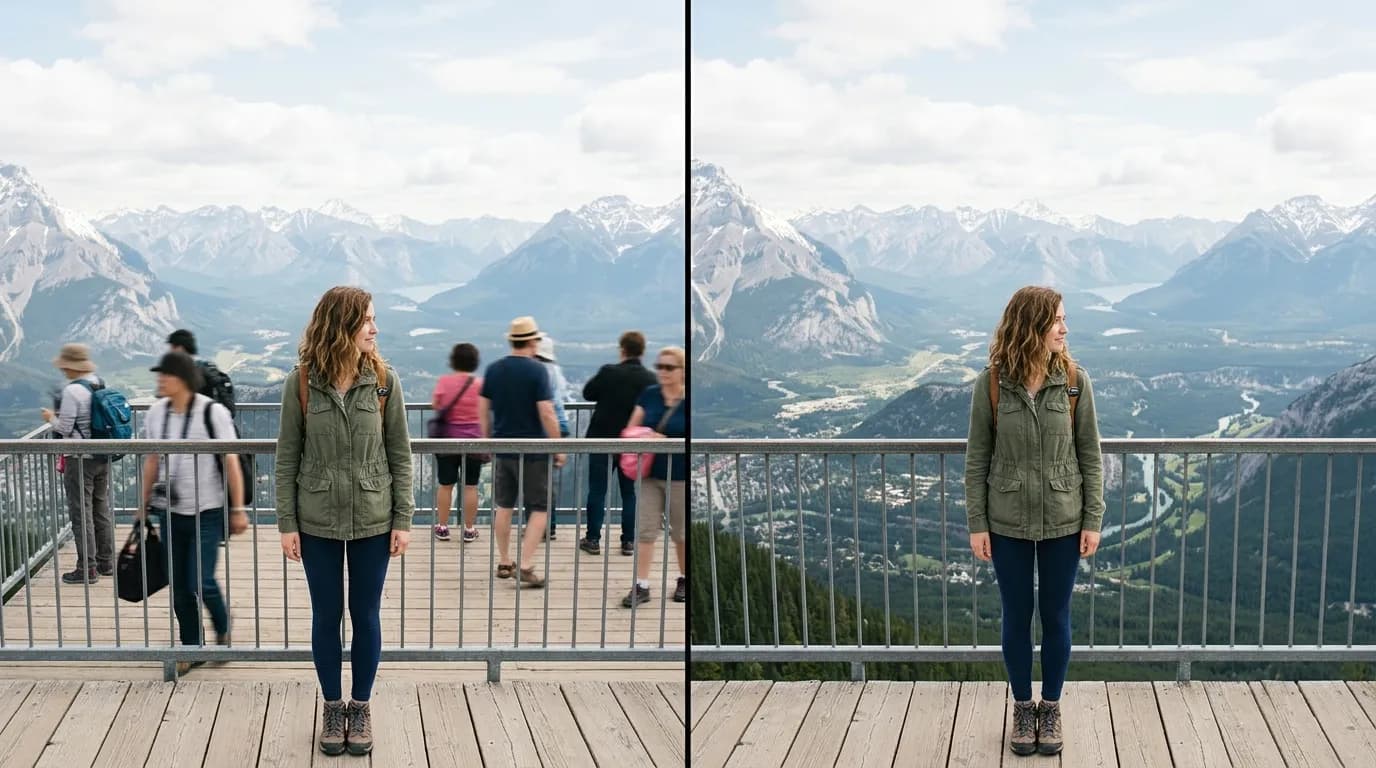 Remove Object GAN before and after